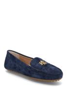 Barnsbury Suede Loafer Loafers Låga Skor Blue Lauren Ralph Lauren