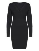 Vmmhollyrem Ls V-Neck Dress Ga Noos Knälång Klänning Black Vero Moda M...