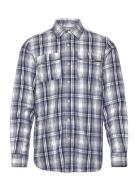 Regular Fit Flannel Check Shirt Tops Shirts Casual Blue Scotch & Soda