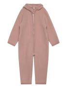 Pram Suit Wool Fleece Outerwear Fleece Outerwear Fleece Suits Pink Hut...