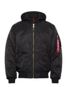 Ma-1 Zh Back Emb Bomberjacka Jacka Black Alpha Industries