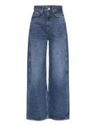 Camilla High-Rise Balloon Jeans Bottoms Jeans Wide Blue Mango