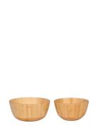 House Nordic Signe - Bowl, Bamboo, Natural Set Of 2 Beige