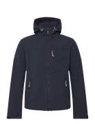 Hooded Soft Shell Trekker Jkt Tunn Jacka Navy Superdry