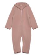 Pram Suit Wool Fleece Outerwear Fleece Outerwear Fleece Suits Pink Hut...