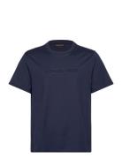 Michael Kors Embossed Logo Tee Blå