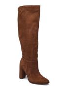 Artizan Suede Tall Boot Höga Stövlar Brown Lauren Ralph Lauren