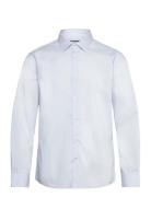 Mango Regular-Fit Stretch Cotton Shirt Blå