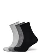 Lindex Sock 3 P Merino Roll Edge Svart