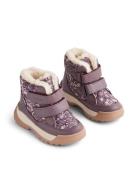 Winterboot Millas Tex Vinterkängor Med Kardborreband Purple Wheat