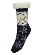 Kogchristmas Teddy Socks Acc Sockor Strumpor Navy Kids Only