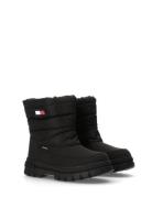 Tommy Hilfiger Kids Chunky Winter Boots Vinterstövlar Pull On Black To...