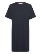 Ss Rib Jersey Nightdress Nattlinne Navy Tommy Hilfiger