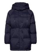 Mid Length Down Jacket Fodrad Jacka Navy GANT