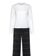 Calvin Klein L/S Tee & Pant Sleep Set Vit