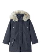 Name It Nkfmilla Parka Jacket Long Fo Noos Marinblå