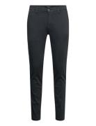 Replay Zeumar Trousers Slim Hyperchino Color Xlite Marinblå