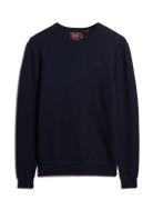 Superdry Essential Slim Fit Crew Jumper Marinblå