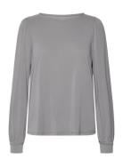 Only Maternity Olmfree Life L/S Boatneck Top Jrs Grå