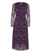 Tom Tailor Printed Mesh Dress Lila