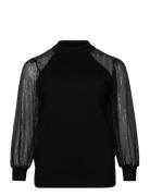 ONLY Carmakoma Carnaja Ls Sequins High Neck Knt Svart