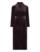 Lauren Ralph Lauren Homewear Lrl L/S Shawl Collar Long Robe Burgundy