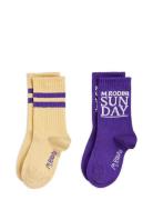 Mini Rodini Sunday 2-Pack Socks Gul