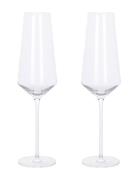 Aida Ultima Mouthblown Crystal Glass Champagne 280 Ml. 2 Pcs. Giftbox ...