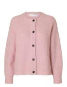 Selected Femme Slflulu Ls Knit Short Cardigan Noos Rosa