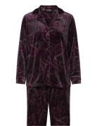 Lauren Ralph Lauren Homewear Lrl L/S Notch Collar Long Pant Pj Set Lil...