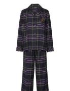 Lauren Ralph Lauren Homewear Lrl L/S Notch Collar Long Pant Pj Set Sva...