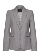 Mango Straight-Fit Suit Jacket Grå