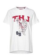 Tommy Jeans Tjw Running Cat Graphic 1 Tee Vit