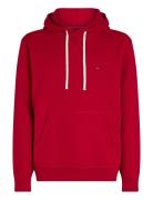 Tommy Hilfiger Ess Seasonal Fleece Hoody Röd