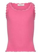 Rosemunde Kids Rkbeatha Sl Top W/ Lace Rosa