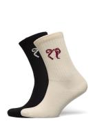 Becksöndergaard Bow Cotta Sock 2 Pack Svart