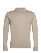 Calvin Klein Liquid Touch Slim Ls Polo Beige