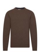 Casual Friday Cfkarl Lambswool Crew Neck Kni Brun