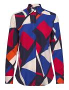 Lauren Ralph Lauren Classic Fit Print Crepe Shirt Multi/patterned