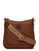 Lauren Ralph Lauren Pebbled Leather Large Cameryn Crossbody Brun