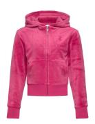 Juicy Couture Tonal Zip Through Hoodie Rosa