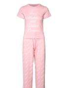 Juicy Couture Juicy Wishes Shortsleeve Pyjama Set Almond Blossom Rosa