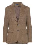 Polo Ralph Lauren Herringb Linen-Blend Blazer Brun