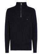 Tommy Hilfiger Chunky Cotton Rib Nautical Zp Mk Marinblå