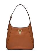 Lauren Ralph Lauren Leather Large Tanner Shoulder Bag Brun