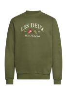 Les Deux Ivy League Sweatshirt Grön