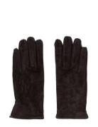 Pieces Pccomet Suede Gloves Svart