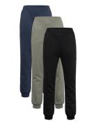 Lindex Trousers Basic 3 Pack Marinblå