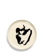 Serax Plate High White Pepper Black Feast By Ottolenghi Set/2 Vit