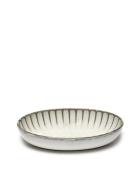 Serax Serving Bowl Oval Inku M Inku By Sergio Herman Set/2 Vit